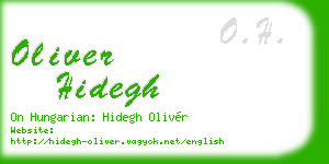 oliver hidegh business card